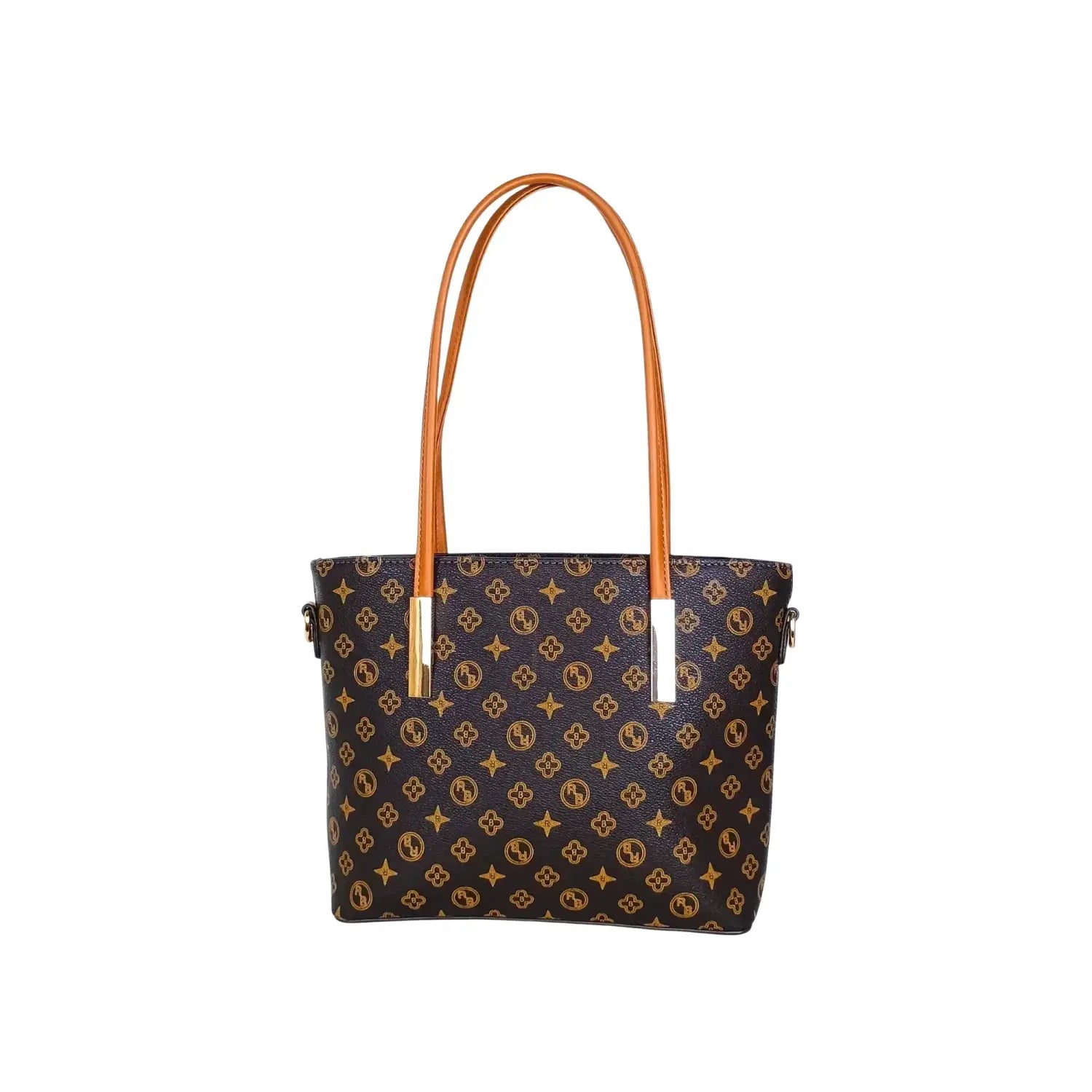 Bolso tote para mujer online con correa extraíble - bolso marrón con motivo