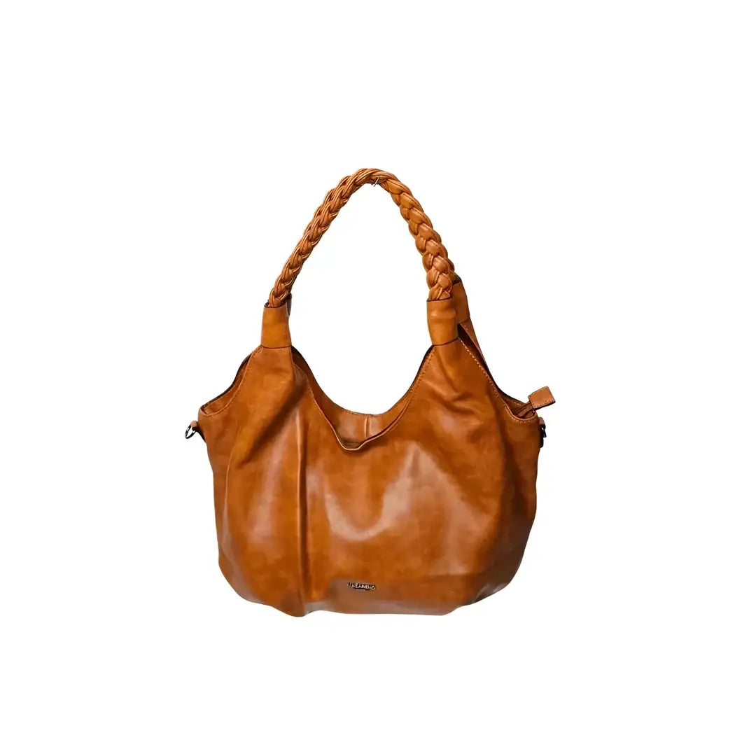 Leather Hobo Shopping Bag - leather hobo bag