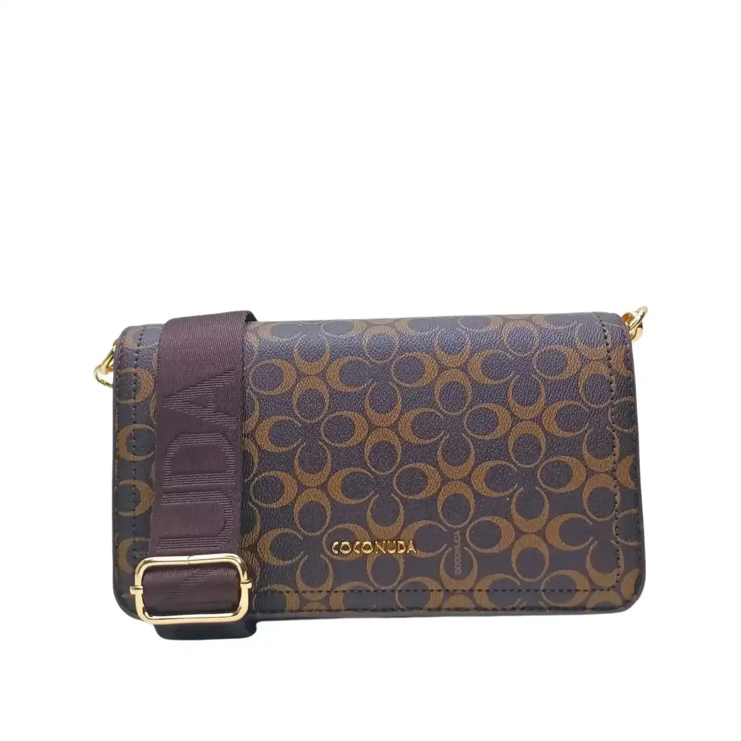 Bolso marrón de hombro con correa desmontable - MS-9723 - Stile Donna Bags
